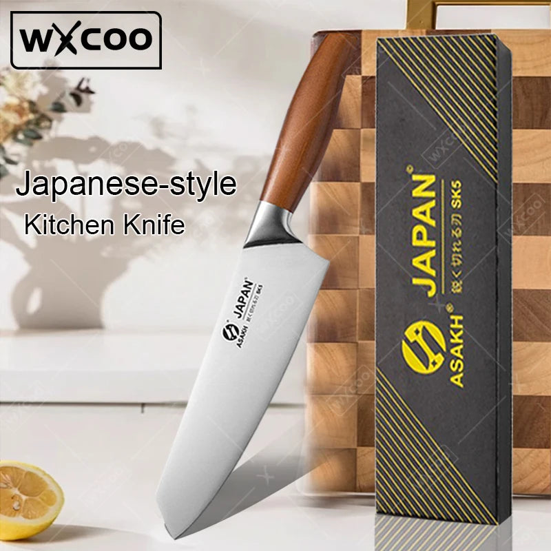 WXCOO Professional Japanese Chef's Knife Hand Forged Kitchen Knife Set Cooking Sashimi Knives Fruit Peeling & Slicing Knife
