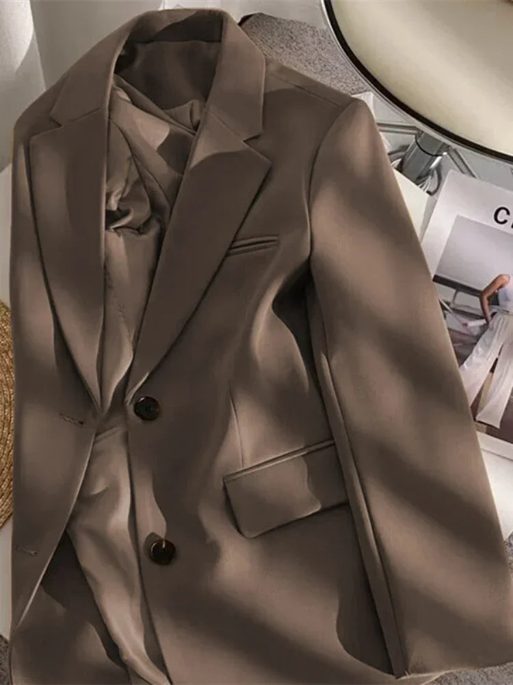 New in Spring Autumn Elegant Blazer Women Korean Casual Women's Jacket Fashion Luxury Female Coats Splice Office Lady Clothes