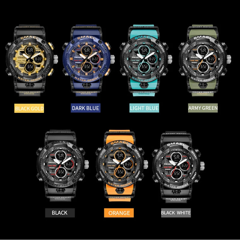 MaxDial Precision - Big Face Dual Time Quartz Stopwatch