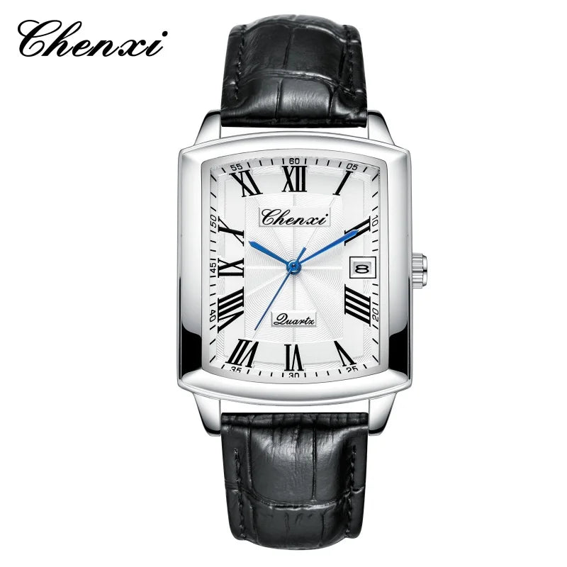 CHENXI 079A Couple Square Dial Watch