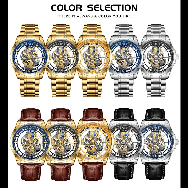 LIGE Quantum 2024 - Luxury Business-Casual Waterproof Quartz Watch