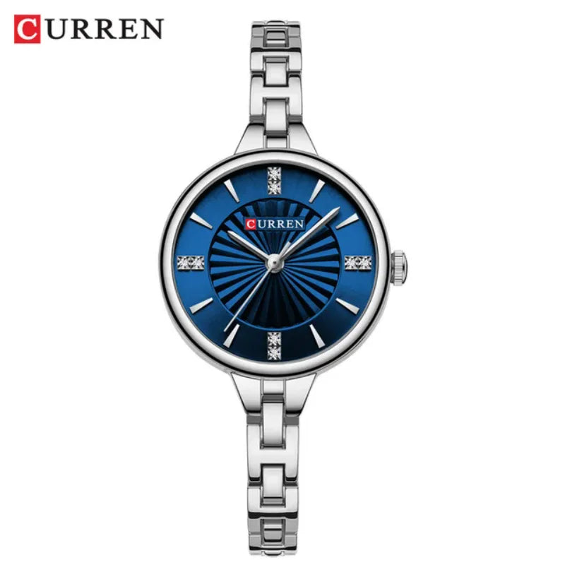 CURREN 9097 Women's Waterproof Business Watch - Elegant Stainless Steel Casual Timepiece