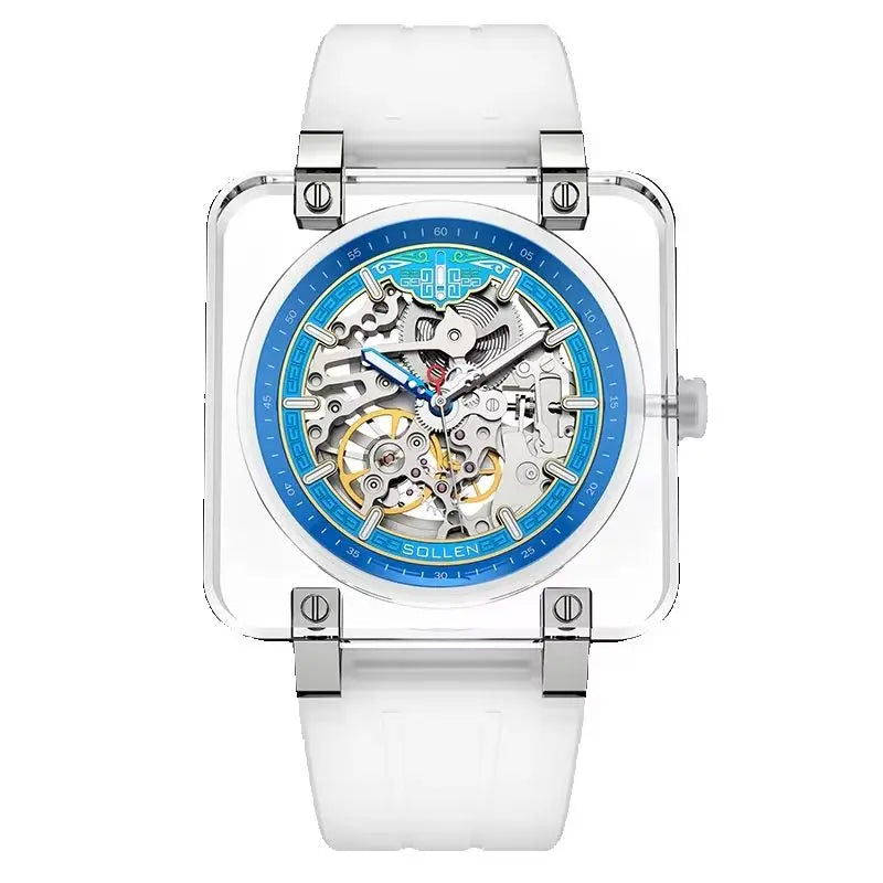 New Skeleton Men Pagani Design Automatic Watch Square Mechanical Watches for Mens Tourbilon Waterproof Wristwatches Reloj Hombre