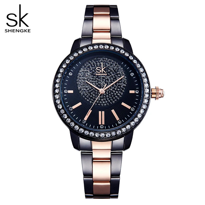 Luxury Women's Watch Women Geneva Designer Ladies Watch For Women Luxury Japanese Quartz RoseGold Wrist Watch Relogio Feminino