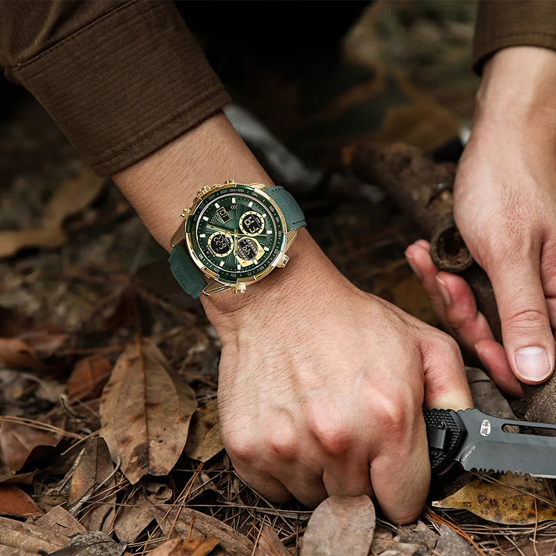 The Leather Commando - Military Sport Chronograph