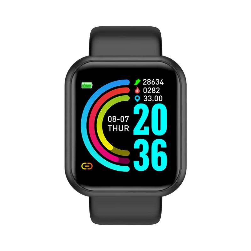Sport Smart Watches Color Screen Life Waterproof Bluetooth Fitness Bracelet With Health Blood Pressure Heart Rate Sleep Monitor