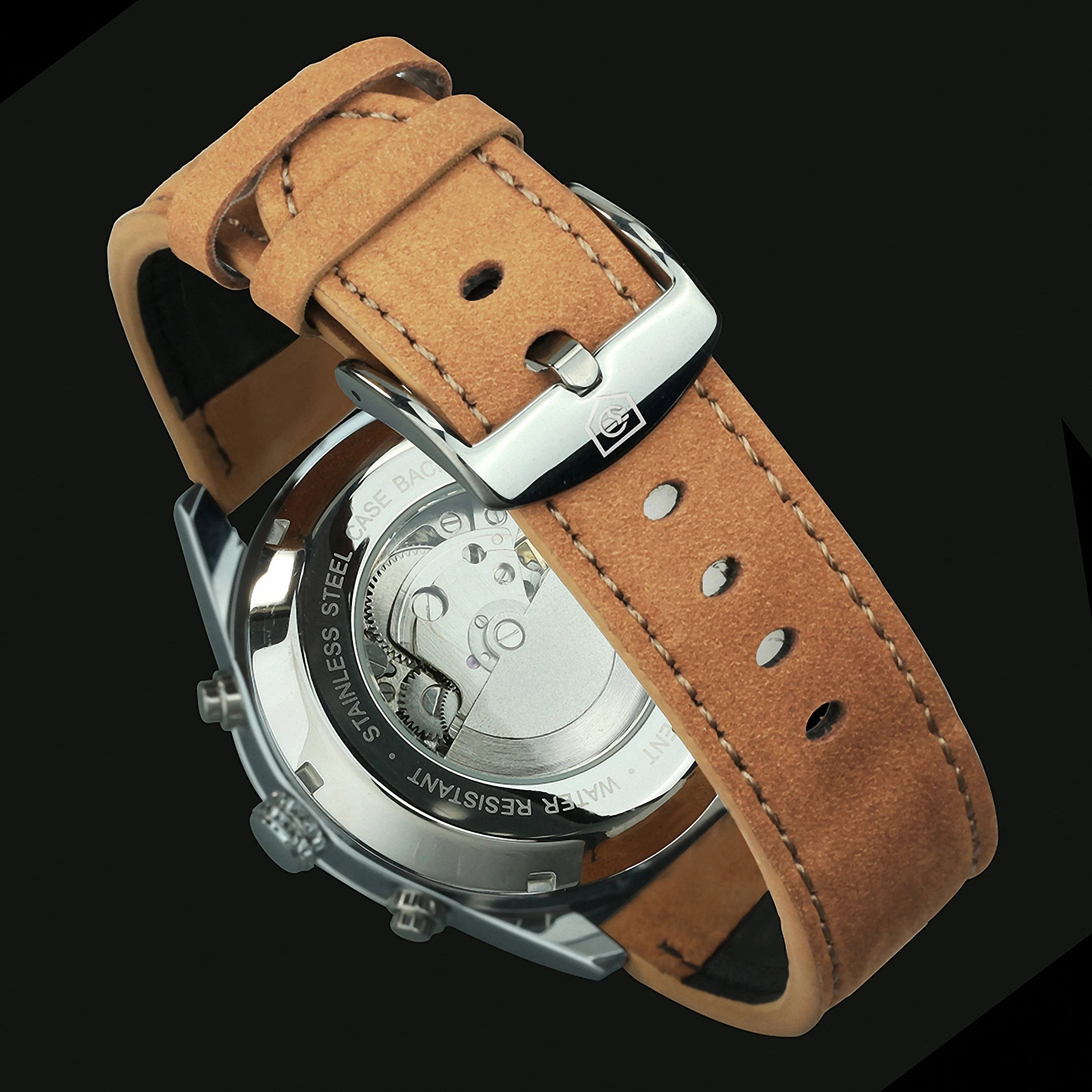 Forsining Men's Sports Mechanical Watch - Automatic Luminous Military Leather