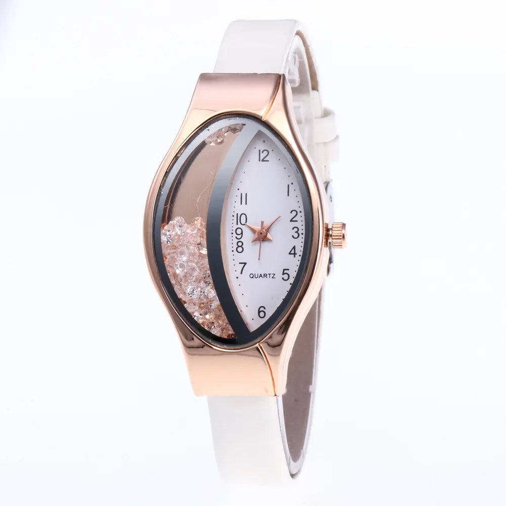 Fashion Women Watch Luxury Brand Ladies Clock Watches Pu Leather Wristwatch Women Watch Gift Montre Femme Relogios Feminino