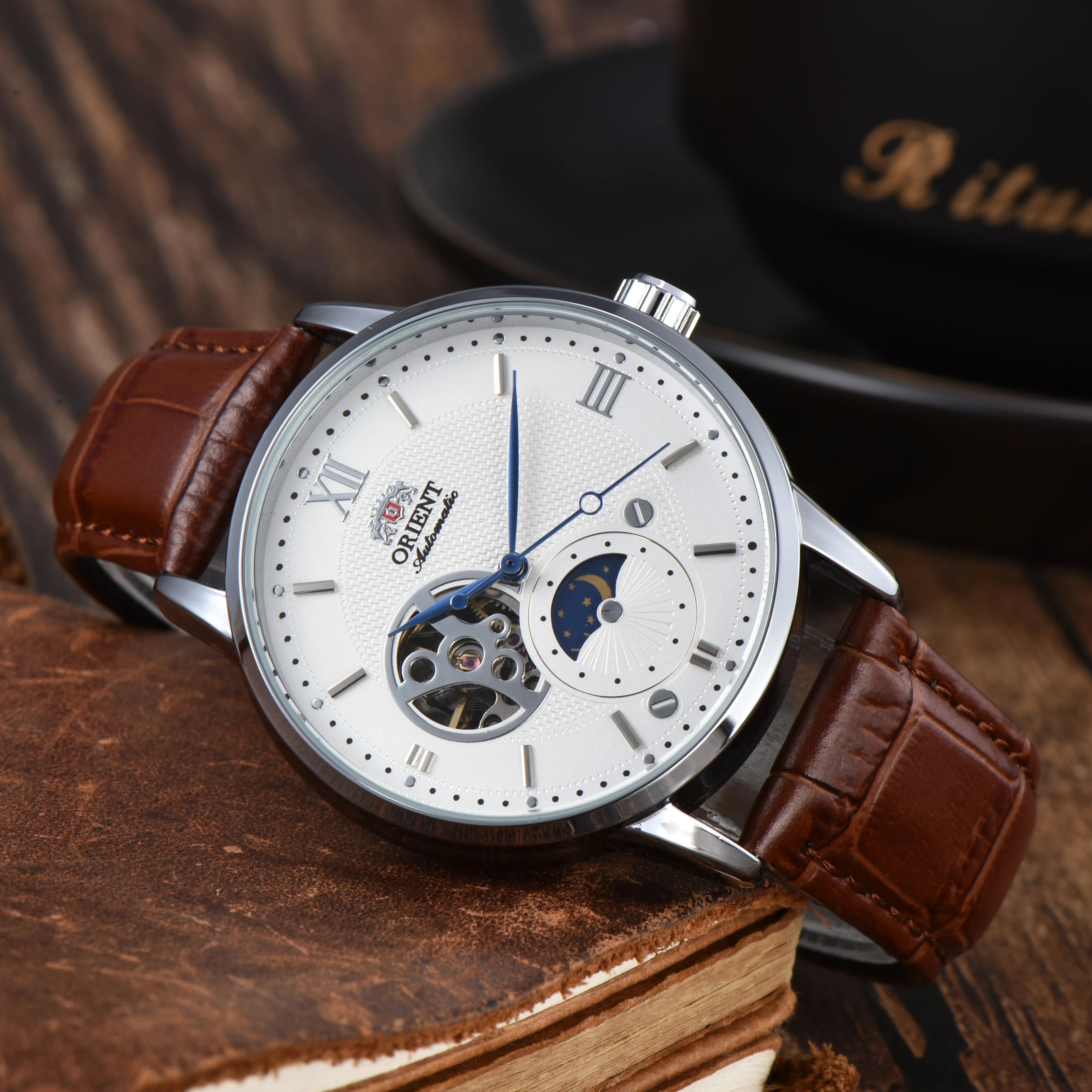 Sport Mechanical Automatic Unisex Watch Sun, Moon, Star, World Time Waterproof Shockproof Full Function Orient Series