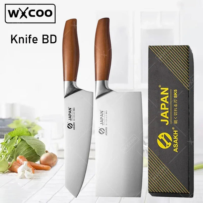 WXCOO Professional Japanese Chef's Knife Hand Forged Kitchen Knife Set Cooking Sashimi Knives Fruit Peeling & Slicing Knife