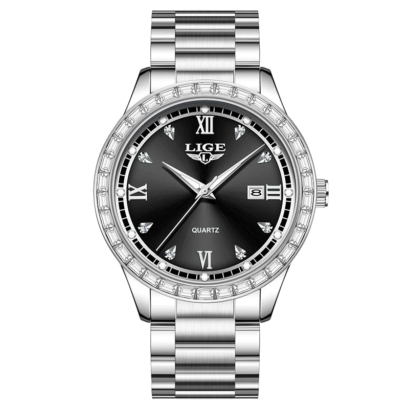 LIGE Femme Elegance - Luxury Women's Waterproof Date Watch