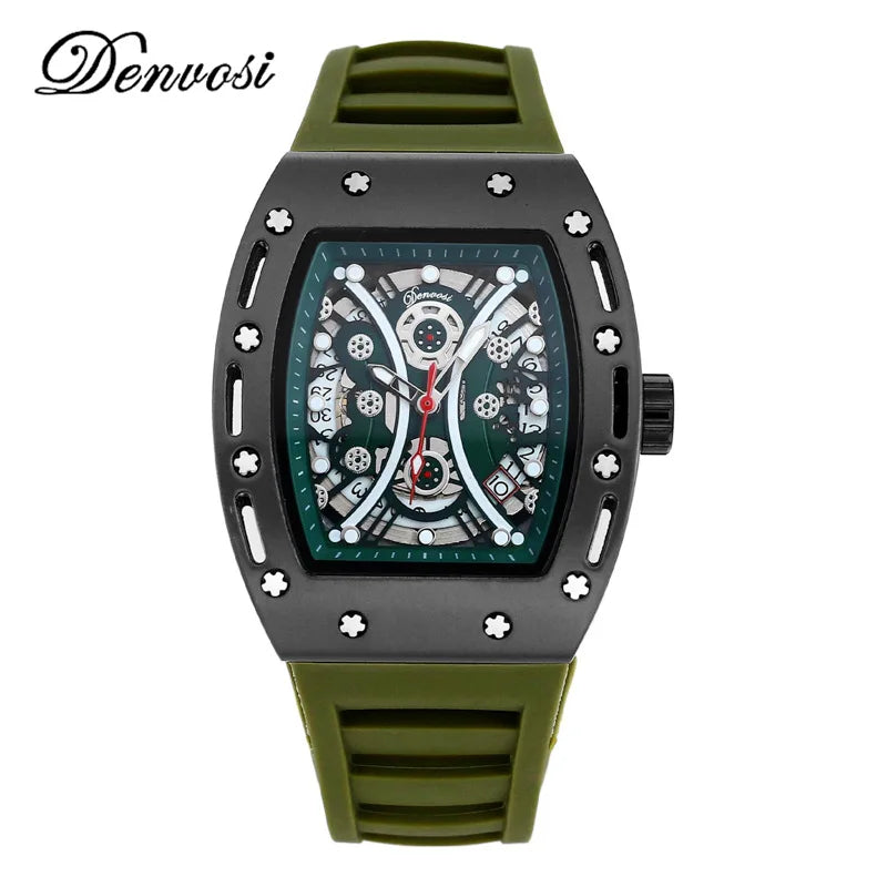 Men’s Automatic Mechanical Watch  Business Leisure Wristwatch hollow-carved design