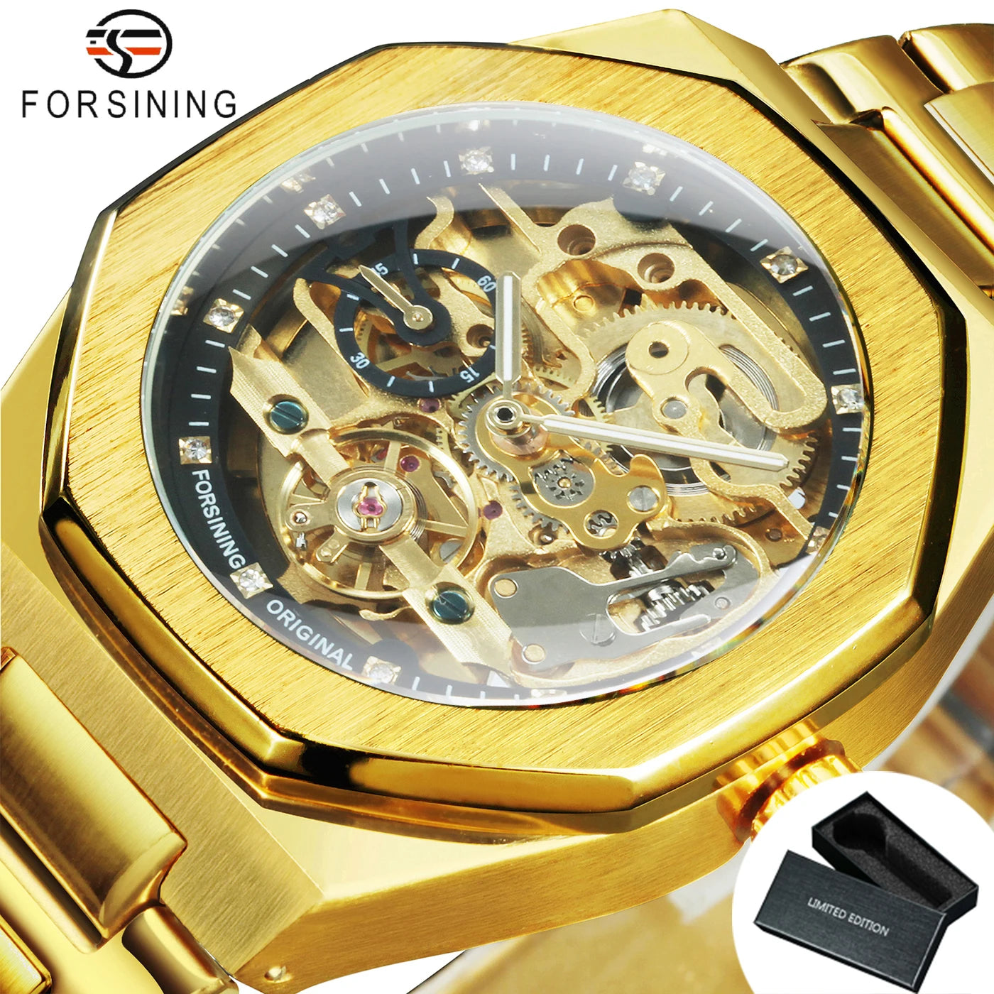 Forsining Casual Automatic Skeleton Watch