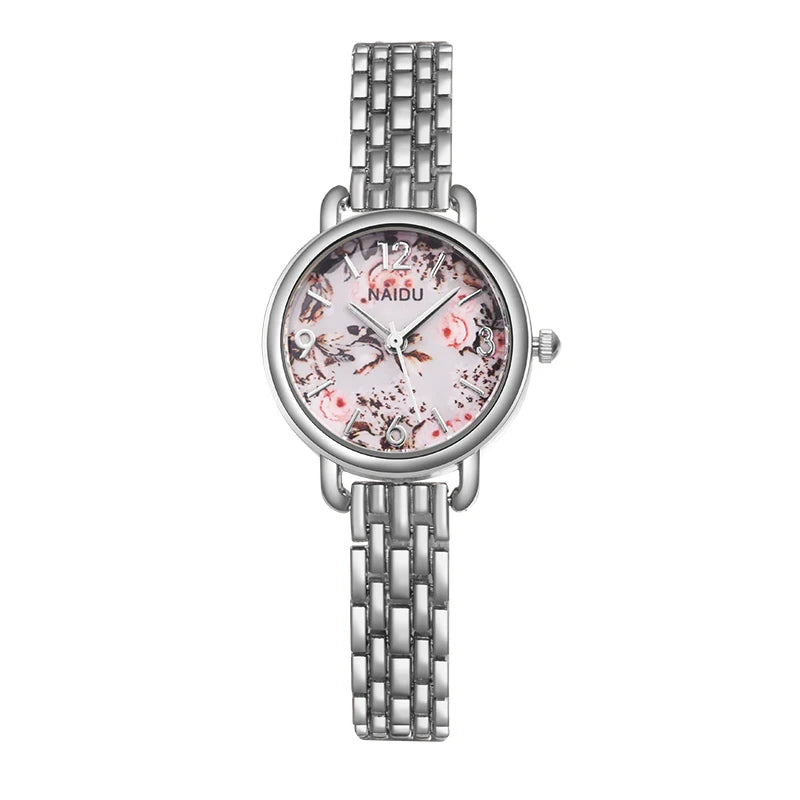 Women Watches New NAIDU Rose gold Silver Ladies Bracelet Watch womens quartz dress wristwatch feminino reloj mujer kol saati