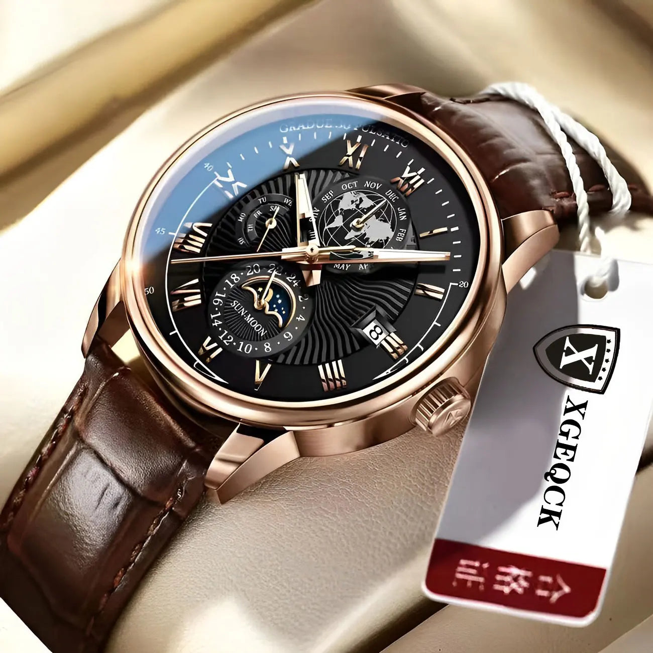 Waterproof Luminous Calendar Men's Watch, Student Quartz Wrist Watch
