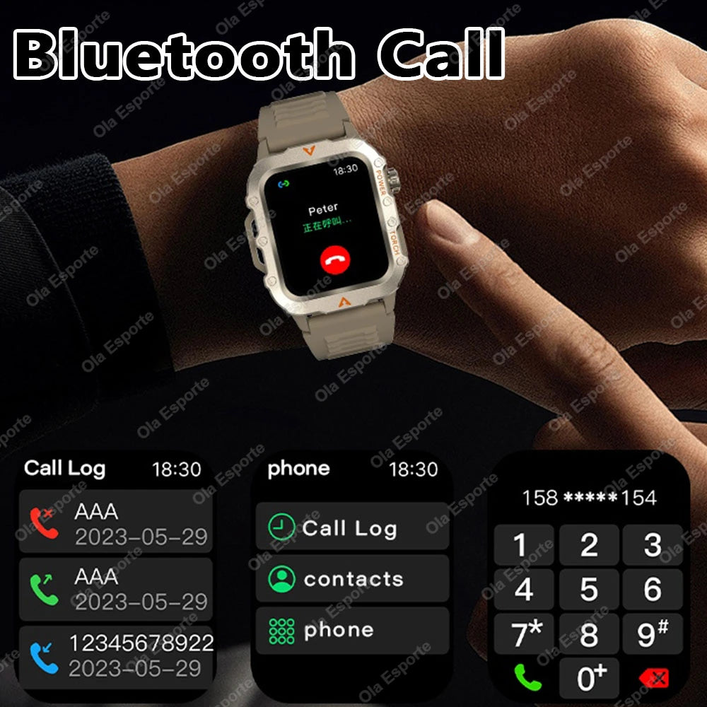 Outdoor Sport Smart Watch with Led Lighting Men Women Watches Fitness Track ECG+PGG Smart Watch