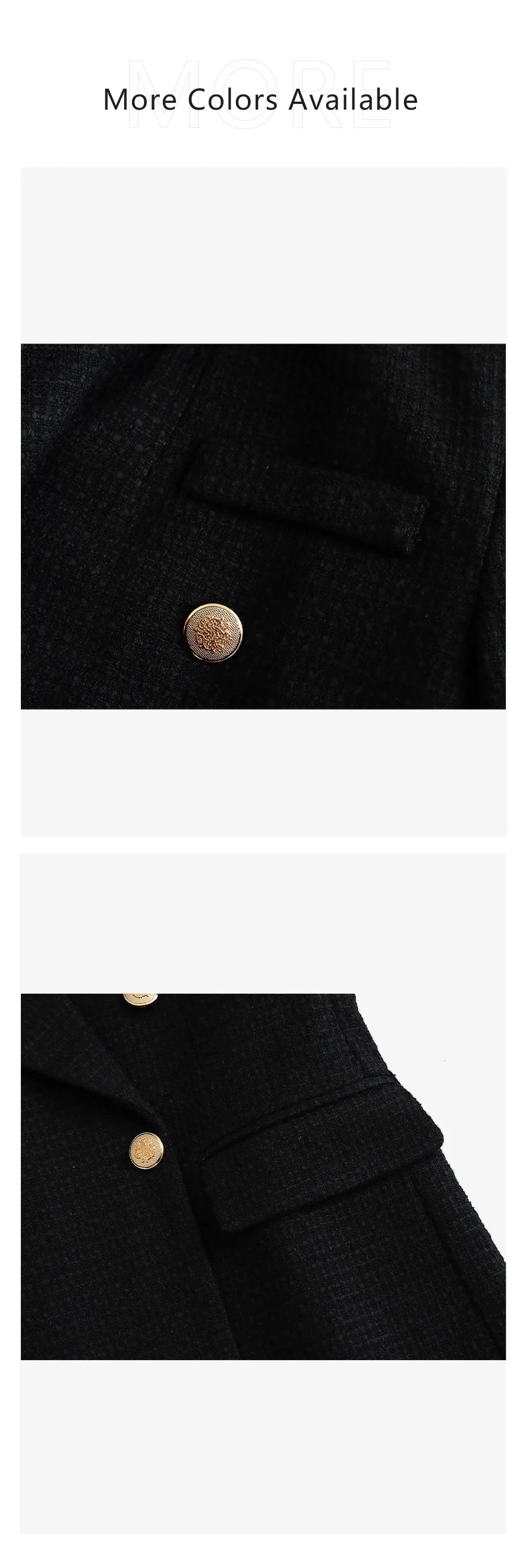 2024 Autumn New Women's Clothing Style Fashionable Versatile Texture Double breasted Mid length Suit Coat
