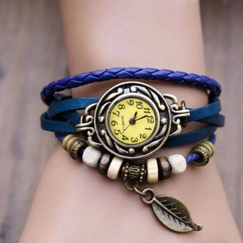 Elegant Fashion Ladies Dress Watches Vintage Wristwatches for Women Leatcher Band Small Dial Female Quartz Watch Montre Femme