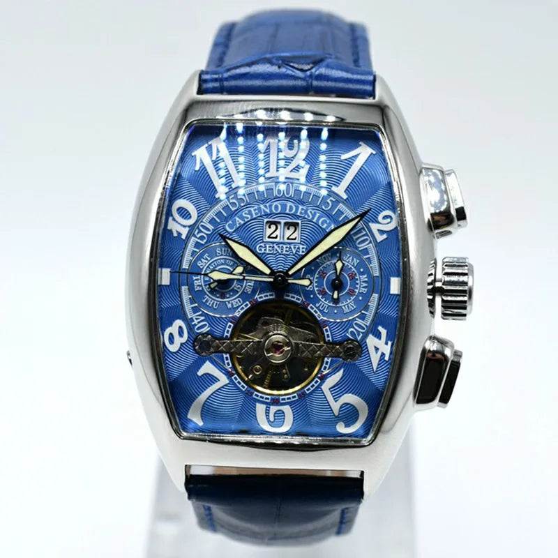 Tourbillon Skeleton Automatic Mechanical Watches for Men Top Brand Luxury Military Sport WristWatch Stainless Steel Male Clocks