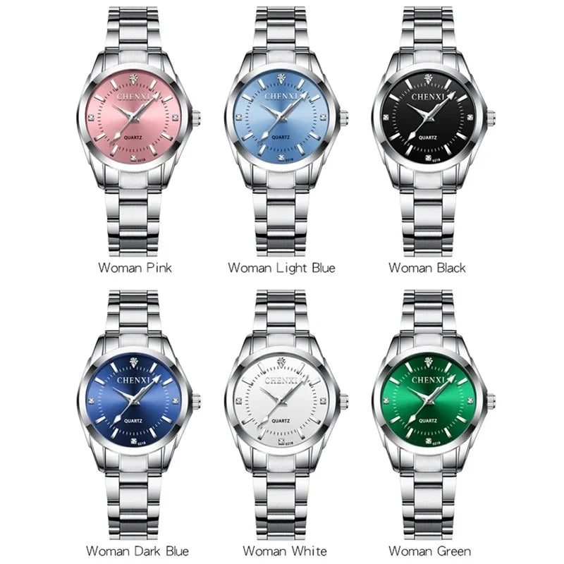 Luxury Diamond Alloy Watch - Fashion Steel Bracelet Waterproof Timepiece for Women