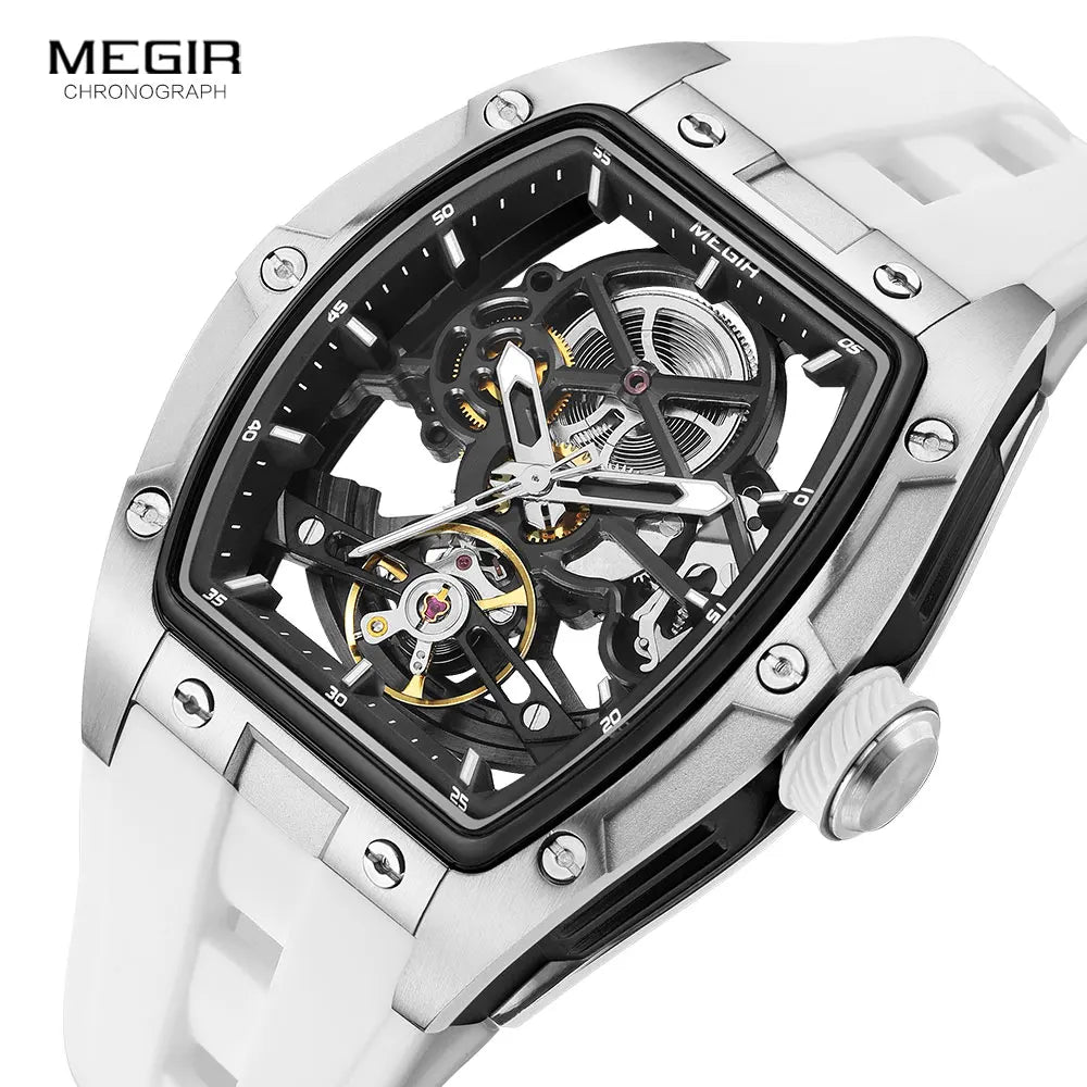Skeleton Sport Automatic Watch - Silicone Band Waterproof