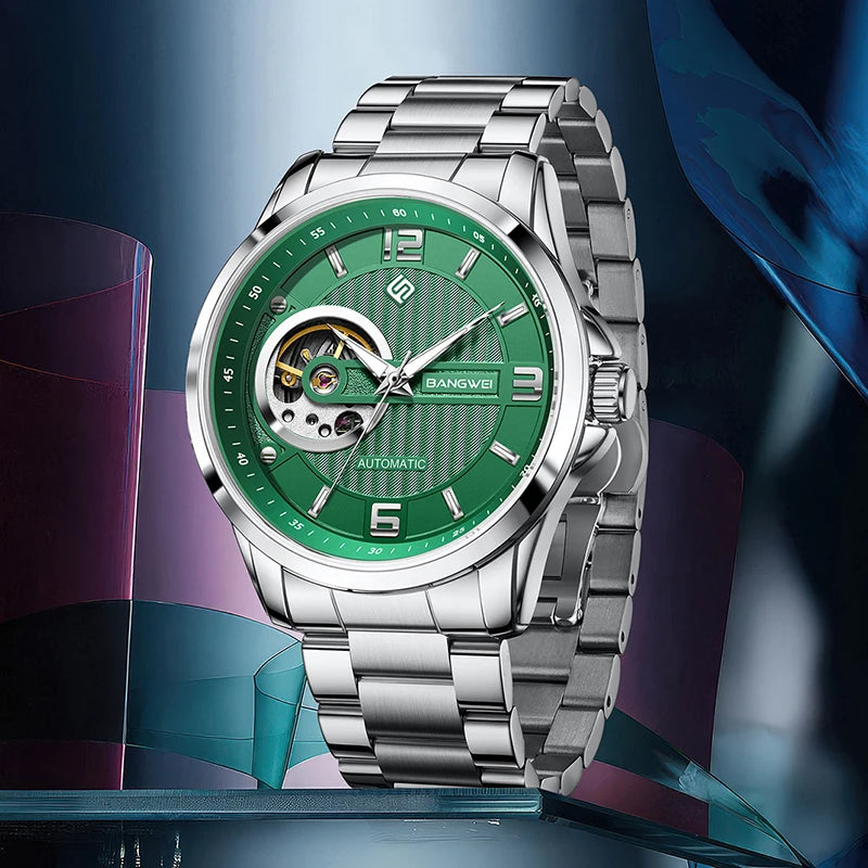 LIGE Tourbillon Watches For Men Fashion Business Watch Men Top Brand Luxury Waterproof Men's Mechanical Wristwatch Reloj Hombre