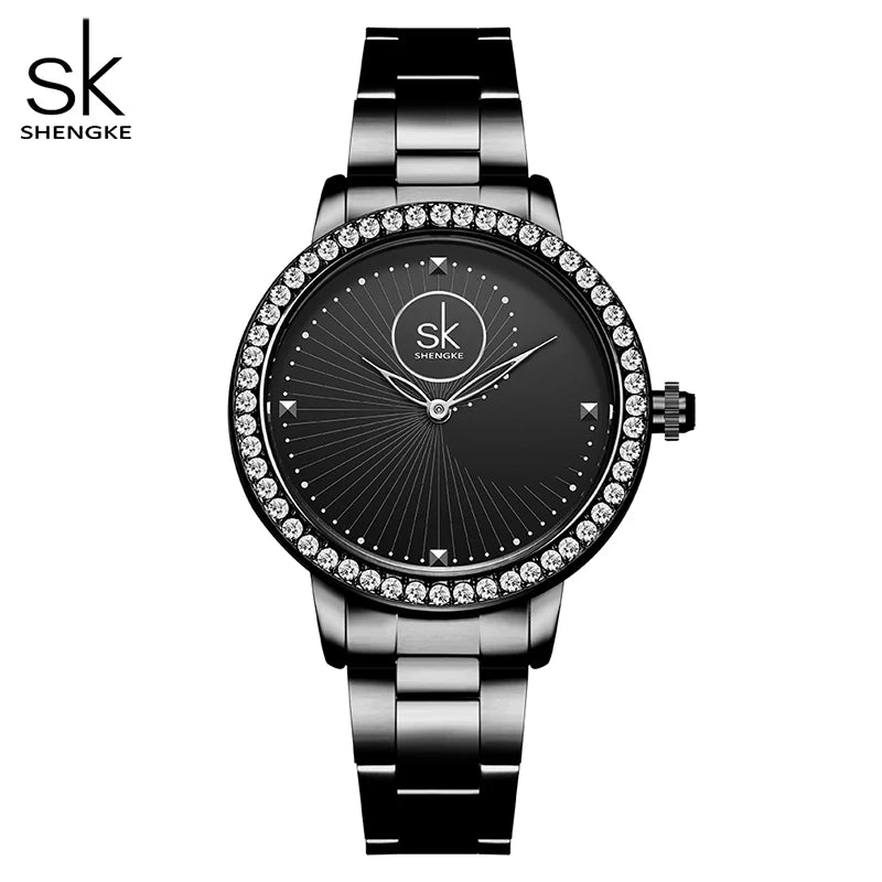 Luxury Women's Watch Women Geneva Designer Ladies Watch For Women Luxury Japanese Quartz RoseGold Wrist Watch Relogio Feminino