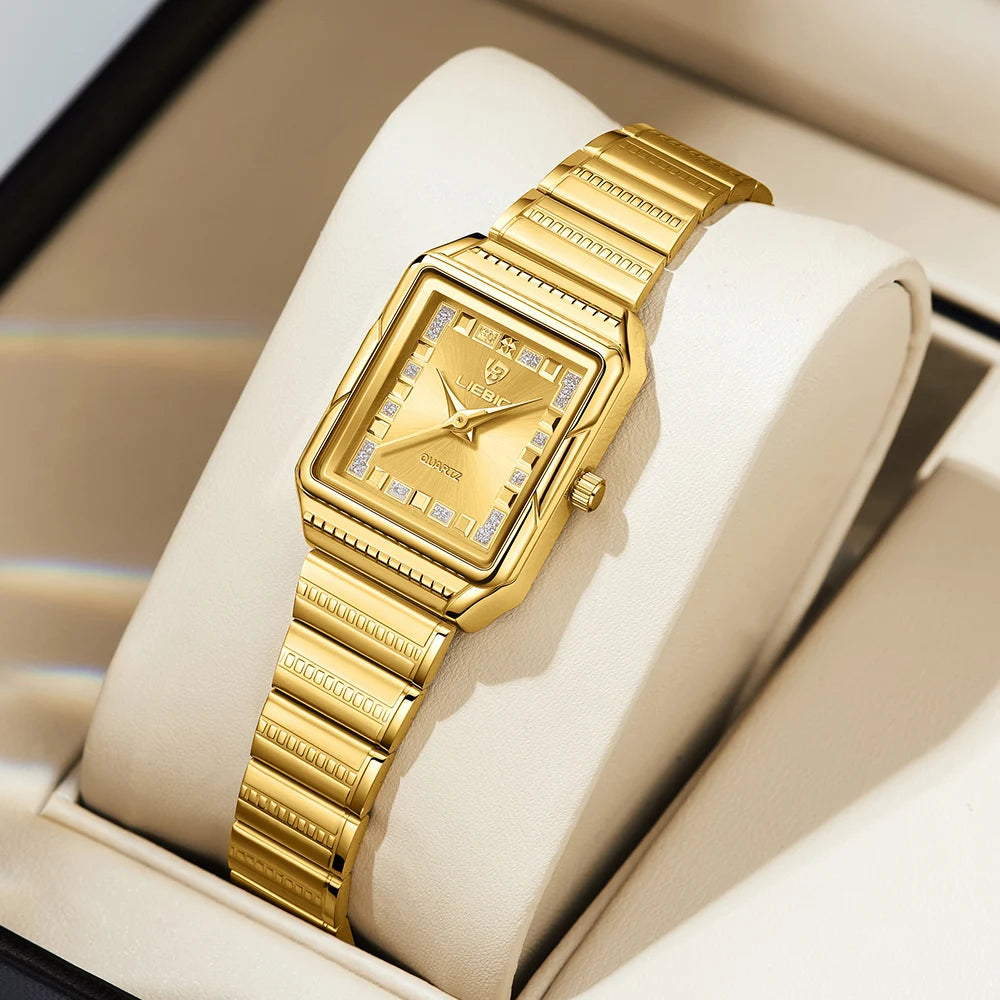 Top Brand Luxury Quartz Watch For Women Lady Stainless Steel Strip Watch Fashion Waterproof Wristwatch Relogio Feminino