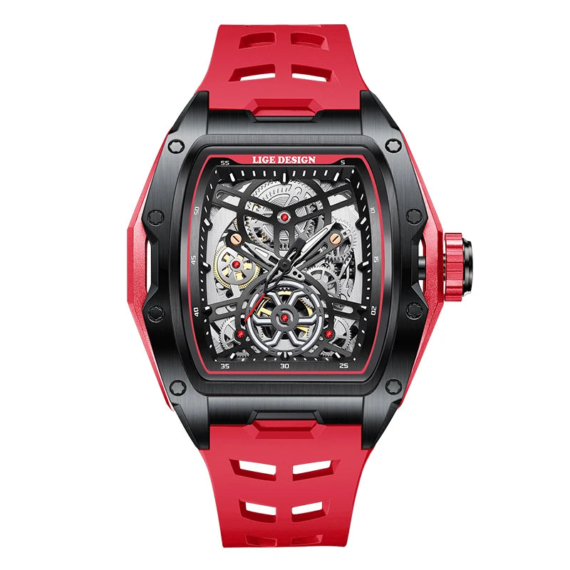 LIGE Men's Automatic Mechanical Watch - Luxury Waterproof Luminous Business Watch