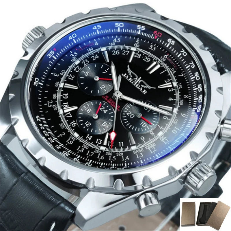 JARAGAR 212 Hollowing Dial Chronograph Watch