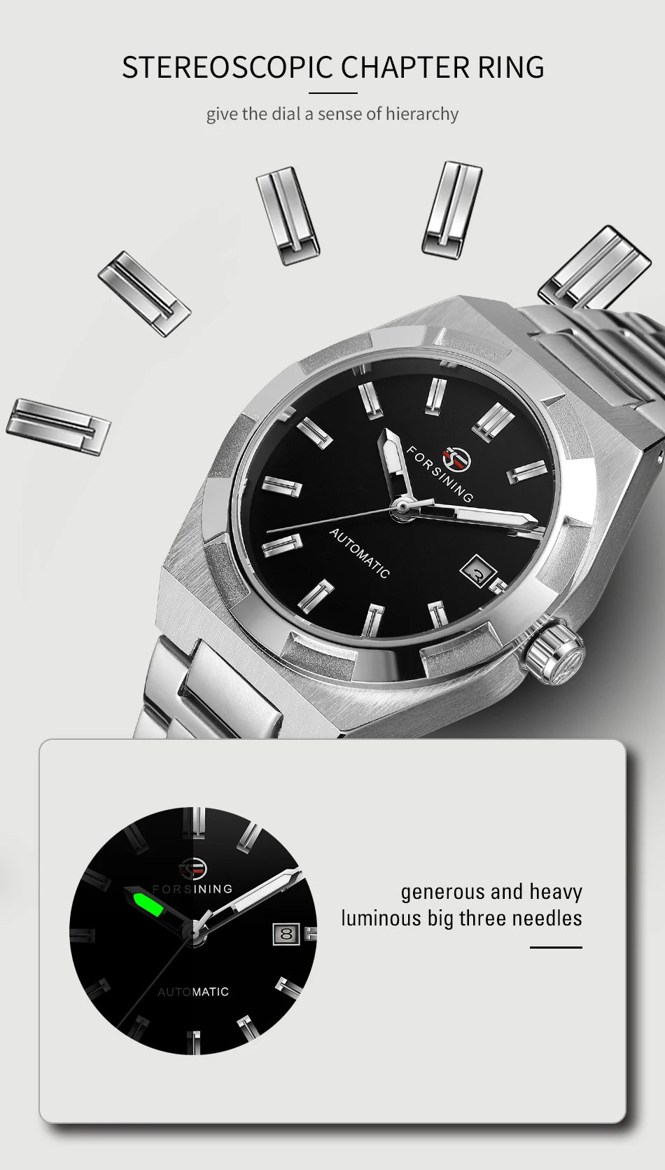 Military Calendar Automatic Watch - Waterproof Tactical Design