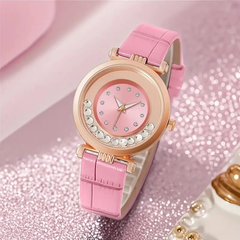 Quartz Watch For Women Wristwatch Women Pu Leather Watches Ladies Clock Fashion Female Watch Festival Gift Valentine's Day