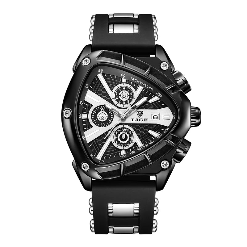 LIGE Original Luxury Men Watch Waterproof Sport Mens Quartz Wrist Watches Business Big Dial Wristwatches Relogio Masculino+BOX
