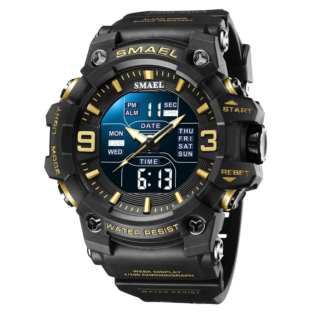 TimeSync Commander 8049 - Auto-Date Dual Display Quartz Sport Watch