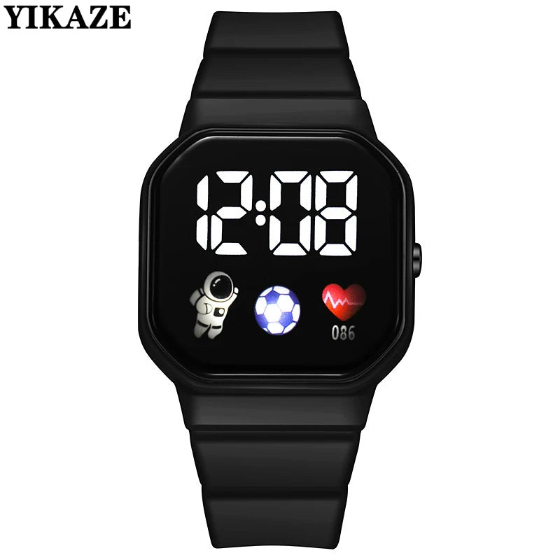 2025 LED Digital Watch For Kids Boys Sports Waterproof Watches Girls Silicone Digital Watch Casual Childrens Electronic Reloj