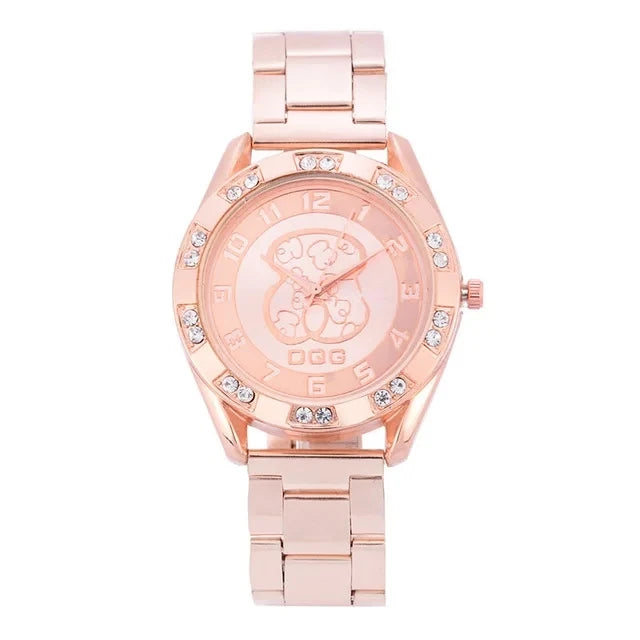 Luxury Ladies Watches High Quality Stainless Steel Women Quartz Watch For Women Reloj Mujer Dress WristWatch Bear Clock 2024