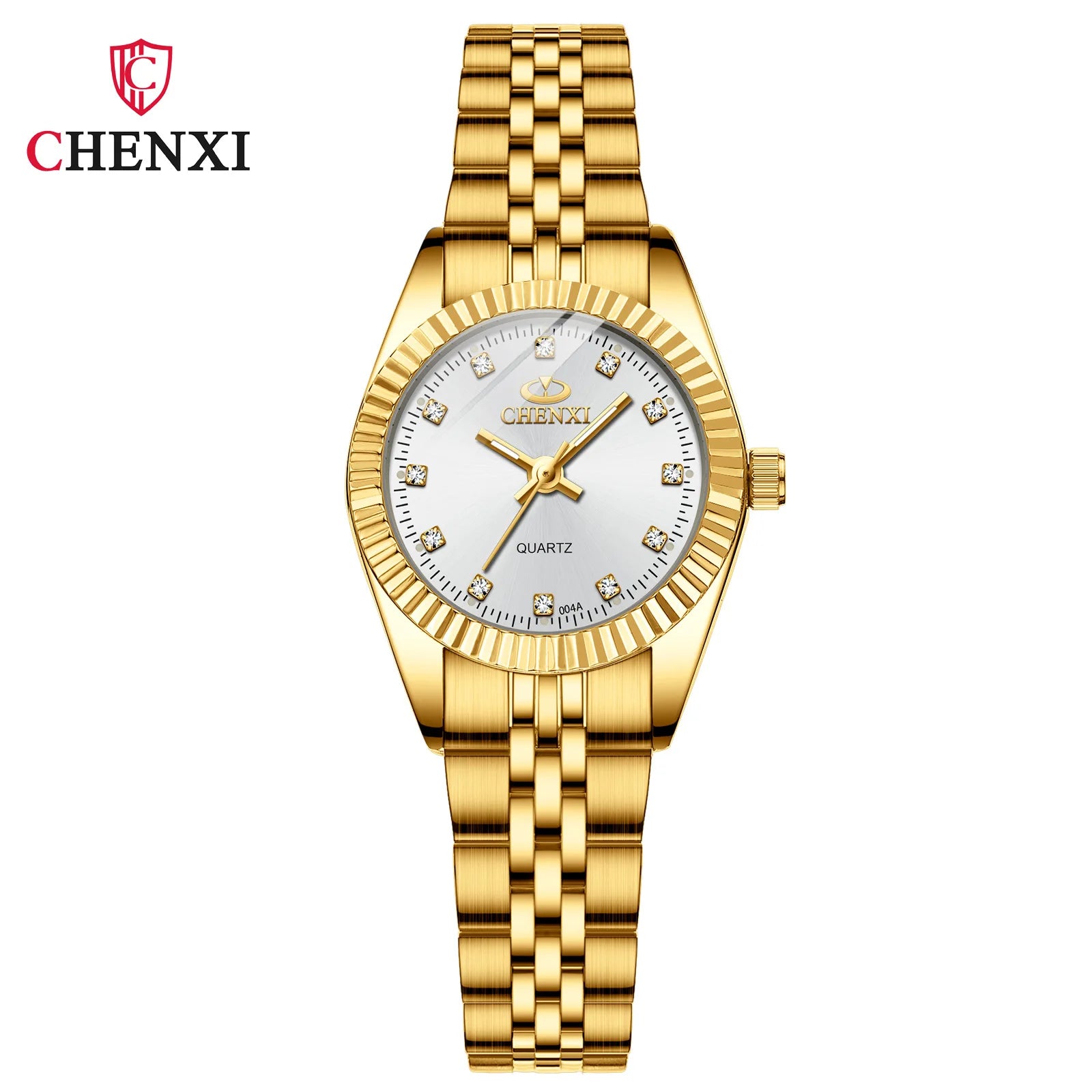 Golden Radiance - Women's Luxury Stainless Steel Quartz Watch