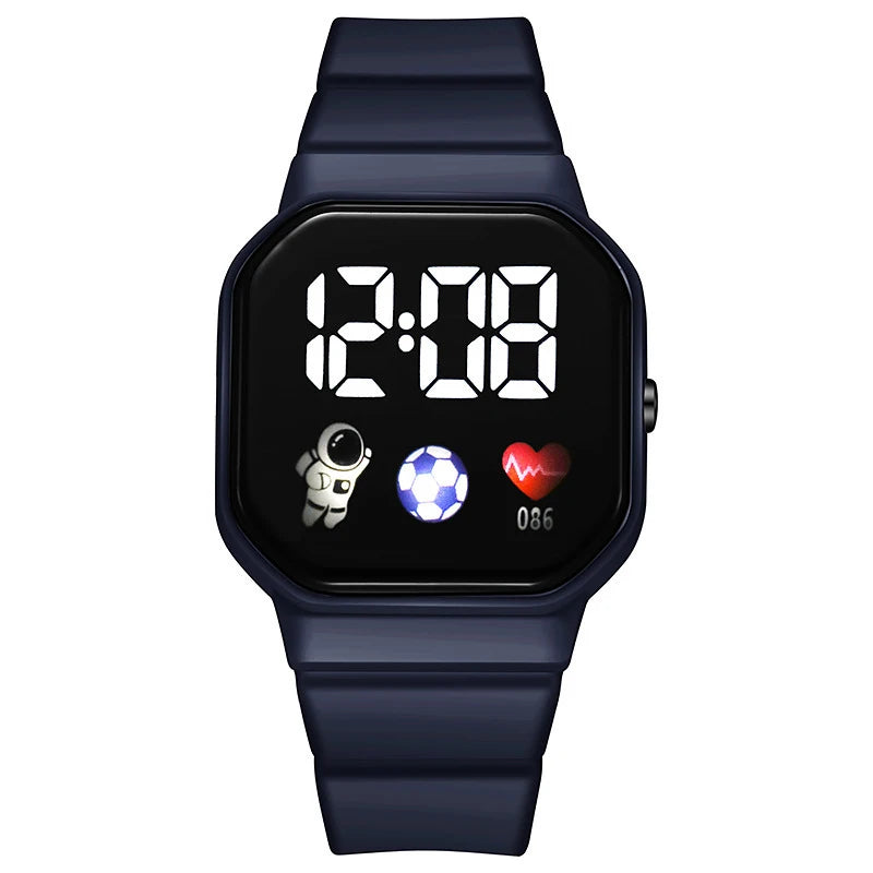 2025 LED Digital Watch For Kids Boys Sports Waterproof Watches Girls Silicone Digital Watch Casual Childrens Electronic Reloj