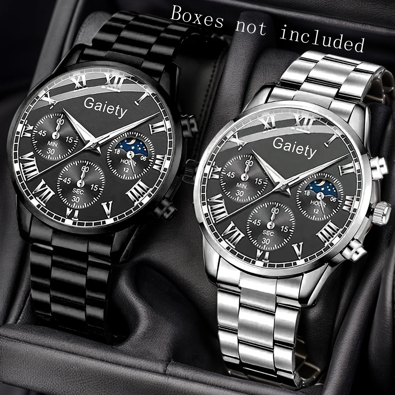 2PCS Set Couple Fashion Casual Leather Watches Ladies Simple Dial Quartz Wristwatches Dress Clock Montre Femme