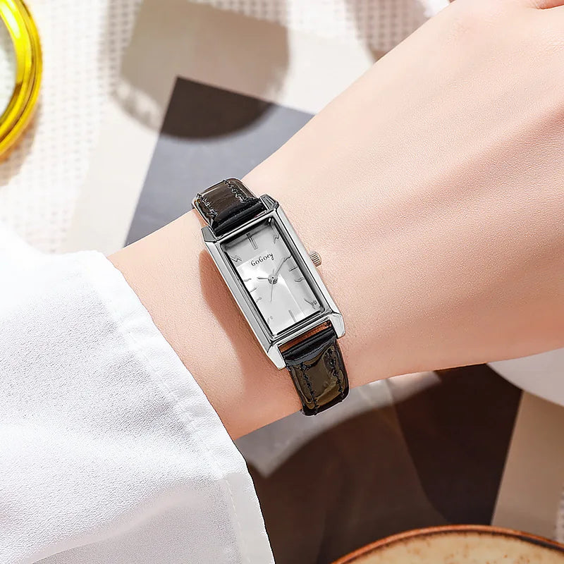 Luxury Watches for Women Retro Female Watch Ladies Belt Black Quartz Wristwatches Montre Femme Relogio Feminino Gifts