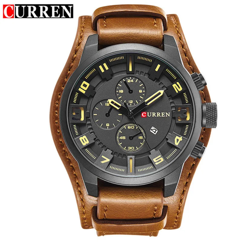 CURREN Men's Luxury Quartz Watch - Waterproof Business Casual Wristwatch