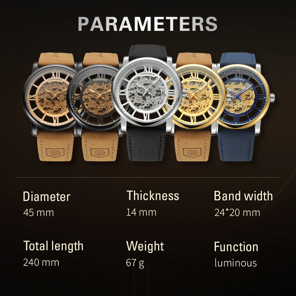 MechaVision Elite 2025 - 3D Skeleton Automatic Waterproof Watch