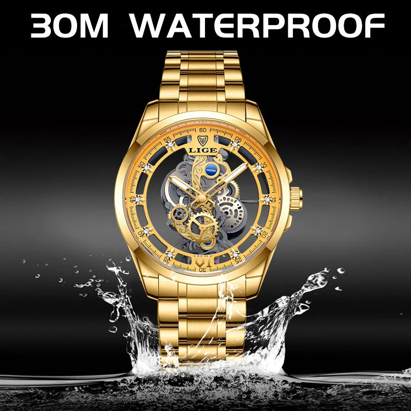 LIGE Quantum 2024 - Luxury Business-Casual Waterproof Quartz Watch