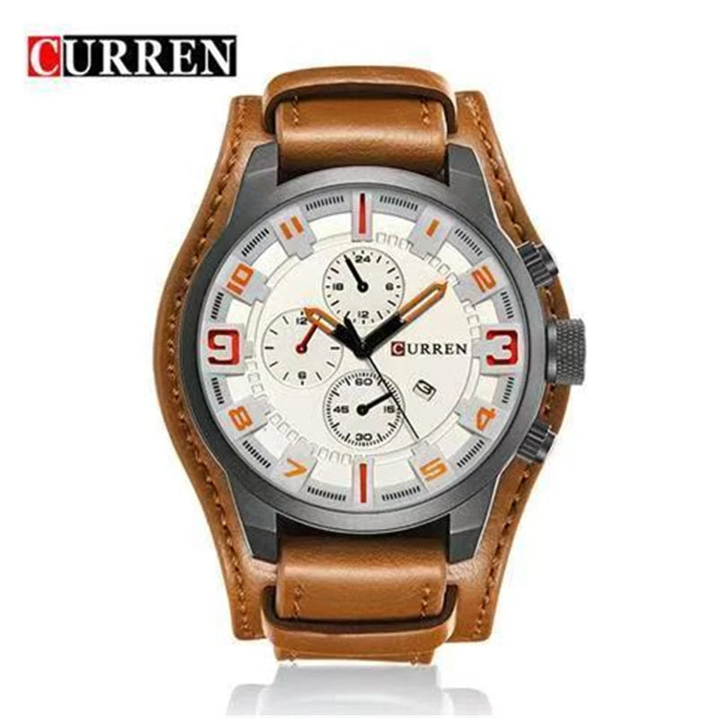 CURREN Men's Luxury Business Watch - Waterproof Quartz Date Display Timepiece