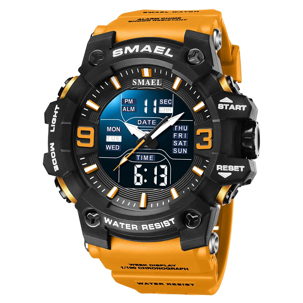 TimeSync Commander 8049 - Auto-Date Dual Display Quartz Sport Watch
