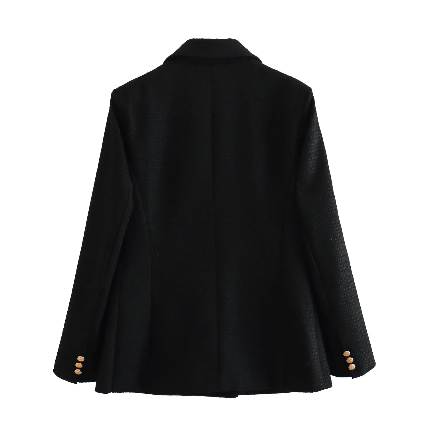 2024 Autumn New Women's Clothing Style Fashionable Versatile Texture Double breasted Mid length Suit Coat