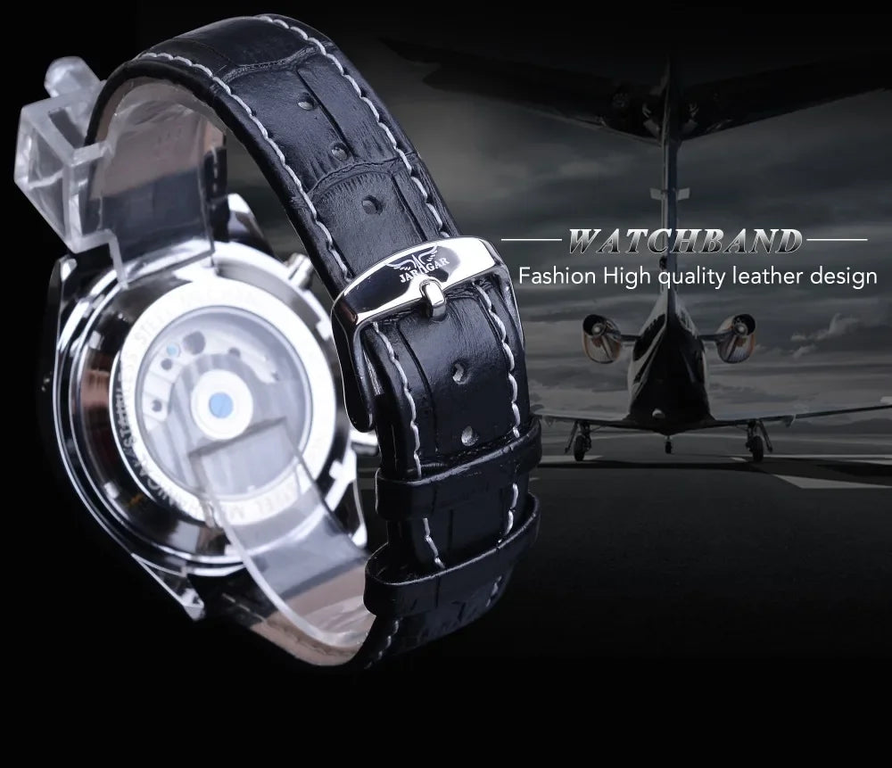 Jaragar Pilot Design Automatic Sport Watch