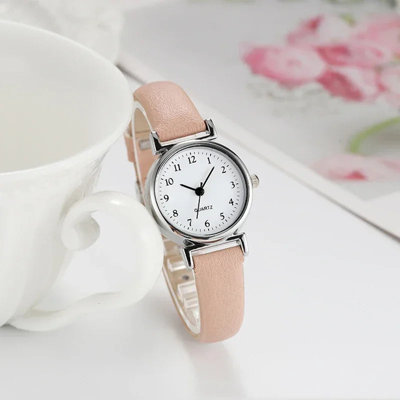 Brand Quartz Watchesfor Women Hight Quality Ladies Luxury Fashion Small Dial Casual Watch Leather Wristwatch Relojes Para Mujer