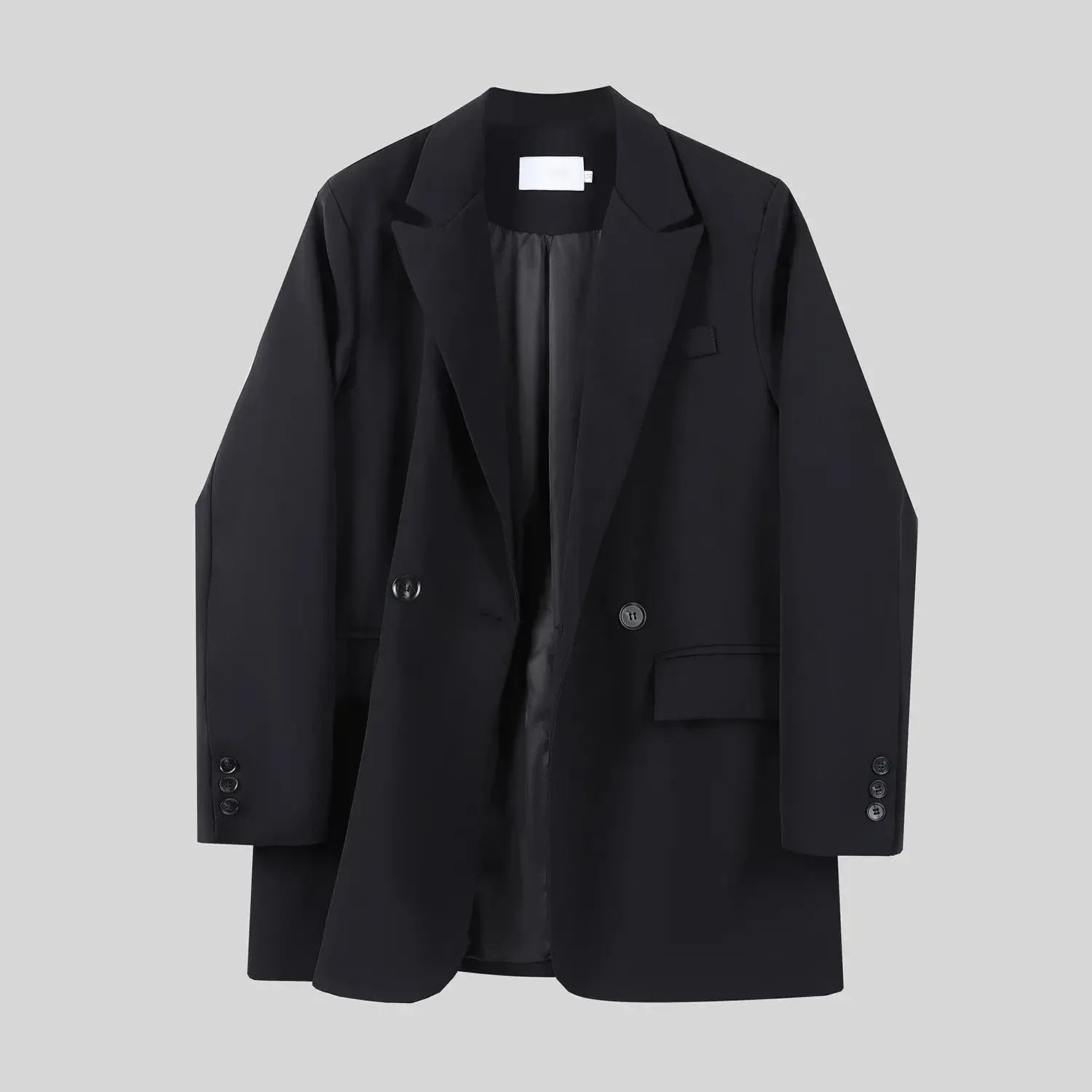 Clothes Jacket Brown Over Coats for Women Black Blazer Woman Dress Outerwears Loose Long Solid on Promotion Sale 2024 Autumn New