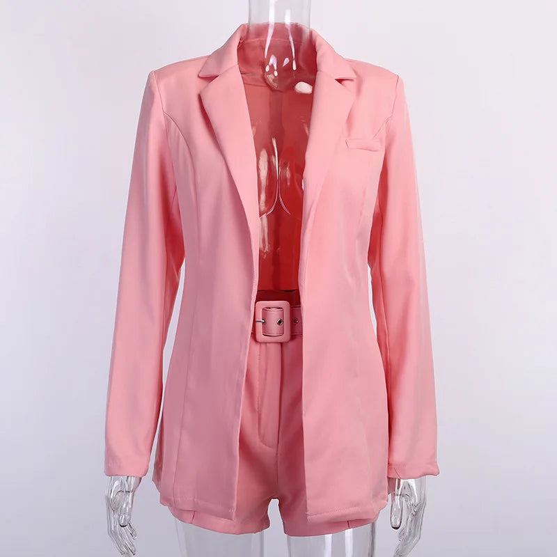 Suit Coat Women's Spring 2023 Women's Fashion Set Cross border Small Suit Belt in Europe and America
